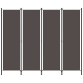 4-Panel Room Divider Anthracite 78.7"x70.9"