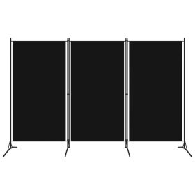 3-Panel Room Divider Black 102.4"x70.9"