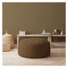 Indoor DIPPITY Caramel Round Zipper Pouf - Cover Only - 24in dia x 20in tall