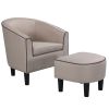 JST Accent Chair, Modern Accent Arm Chair, Suit for Living Room Bedroom Small Spaces Apartment Office (Fabric Beige)
