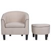 JST Accent Chair, Modern Accent Arm Chair, Suit for Living Room Bedroom Small Spaces Apartment Office (Fabric Beige)