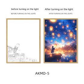 Couple Watch Fireworks Healing Lighting Painting Small Night Lamp Pendulum Painting (Option: AKMD5-Large Style 1)