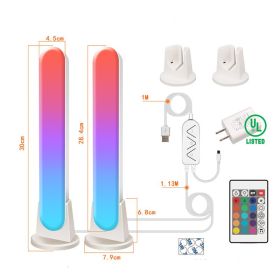 LED Computer Phantom Desktop WIFI Atmosphere Light (Option: White Bluetooth two pack-10W Euro)