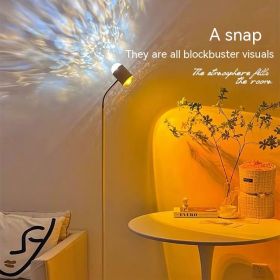 Lighting Internet Celebrity Living Room Sunset Metal Spotlight Water Ripple (Option: White Penholder)