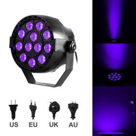 12pcs Ultraviolet UV Par Light Dyeing Background (Option: Purple-UK)