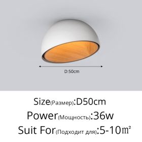 Minimal Bedroom Lamp Is Simple And Modern (Option: Stepless dimming-BOblique White50cm)