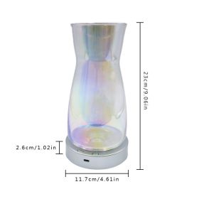 Magic Color Rotating LED Light Vase Creative Lamp Home Decor (Option: Colorful)