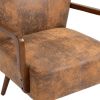 COOLMORE Wood Frame Armchair, Modern Accent Chair Lounge Chair for Living Room