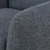 Black Grey Linen Living Room Sofa Set