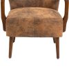 COOLMORE Wood Frame Armchair, Modern Accent Chair Lounge Chair for Living Room