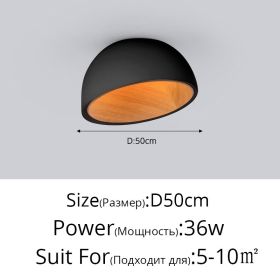 Minimal Bedroom Lamp Is Simple And Modern (Option: Stepless dimming-BOblique Black50cm)