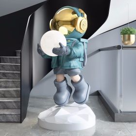 Large Floor-to-ceiling Decoration Light In Astronaut Welcome Room (Option: Blue-EU)